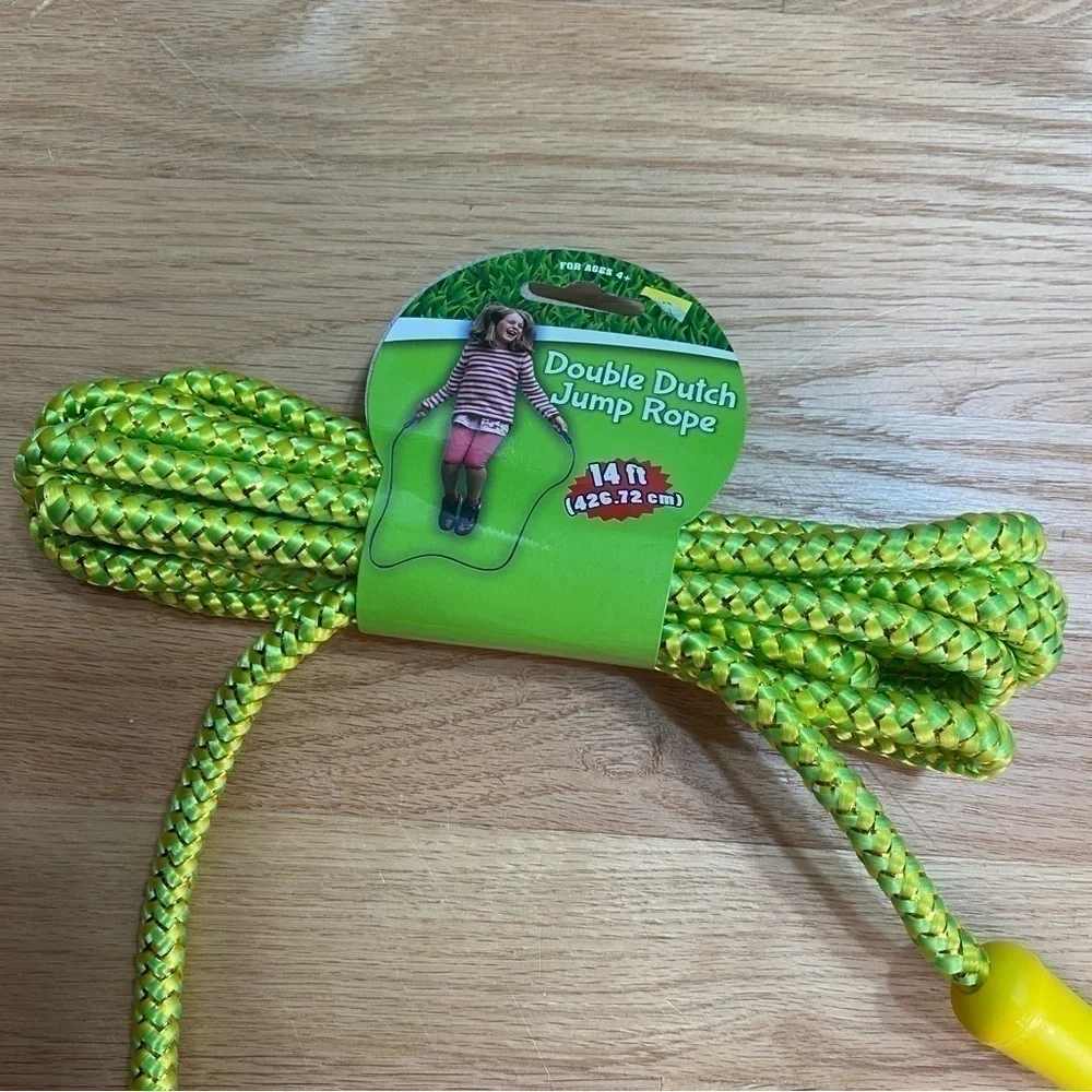 Jump Rope 14” Double Dutch NEW Yellow Green Outdoor